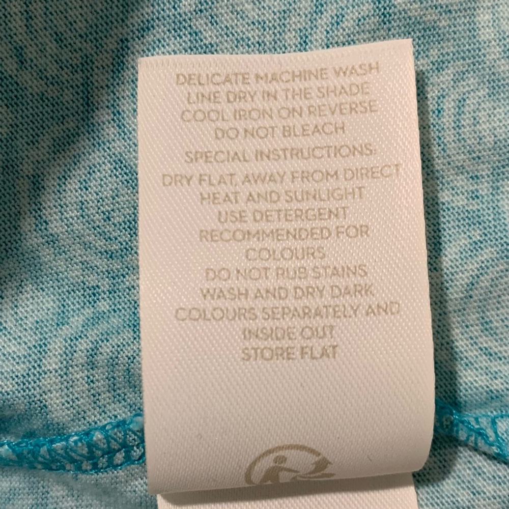 NWT Boden Dress Womens 12 Melinda Sleeveless Geometric Print Jersey Pockets Aqua - Picture 12 of 14